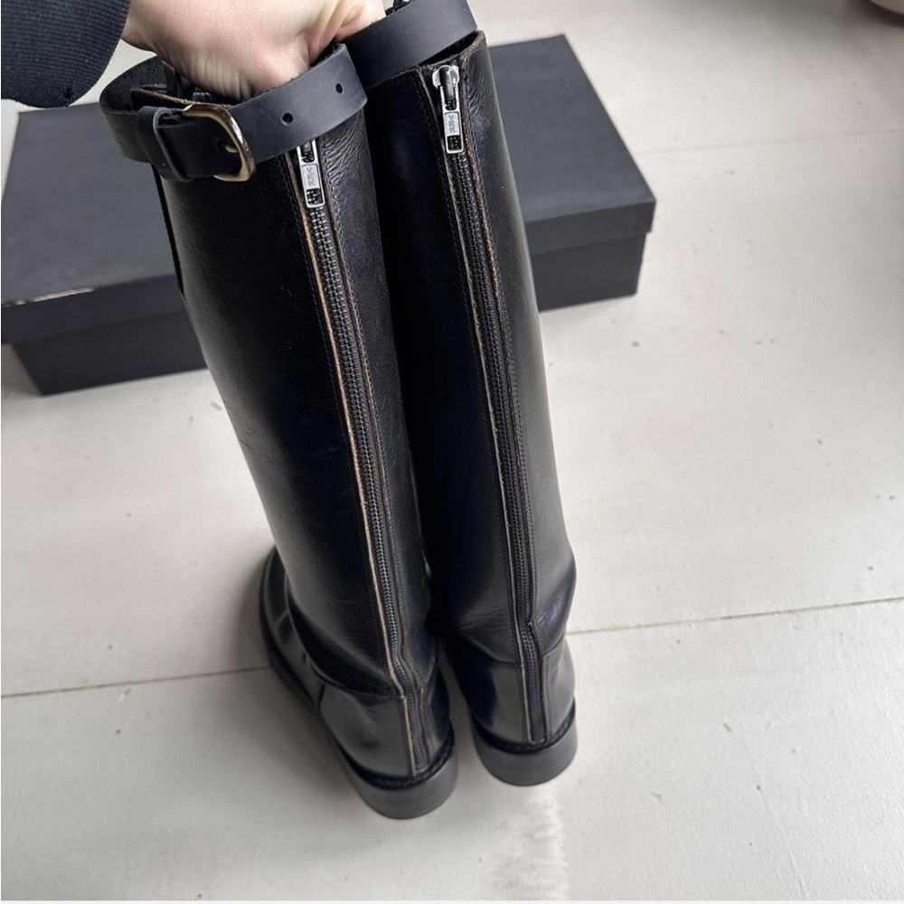 SOLD ON DEPOP Ann Demeulemeester FW 2004 Riding Boots with Knee Strap - Picture 3 of 6